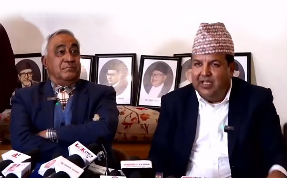 काँग्रेस नेताद्वय चन्द्र भण्डारी र सुनिल शर्मा विशेष महाधिवेशनमा सहभागी